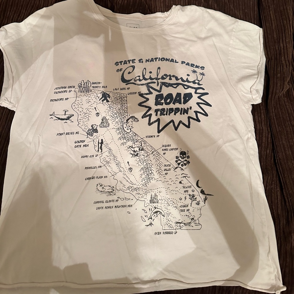 cute map of cali shirt